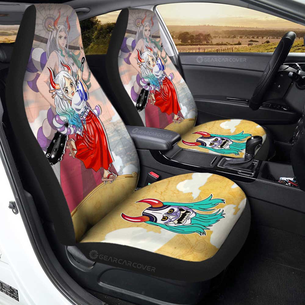 Yamato Car Seat Covers Custom One Piece Map Car Accessories For Anime Fans - Gearcarcover - 1