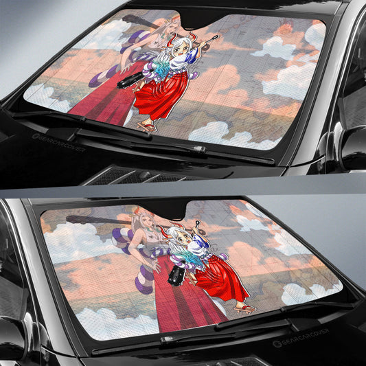 Yamato Car Sunshade Custom One Piece Map Car Accessories For Anime Fans - Gearcarcover - 2
