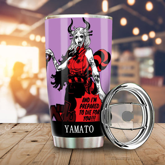 Yamato Tumbler Cup Custom One Piece Car Accessories Manga Style - Gearcarcover - 2