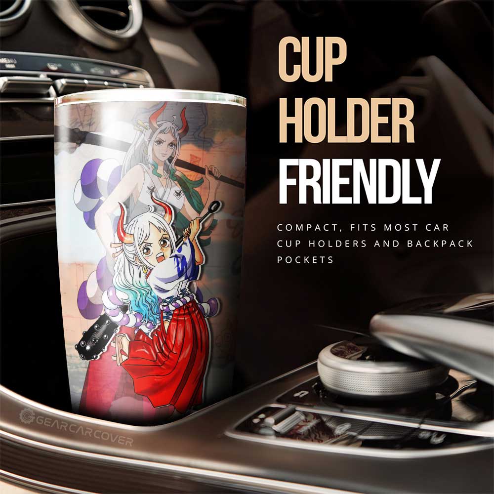 Yamato Tumbler Cup Custom One Piece Map Car Accessories For Anime Fans - Gearcarcover - 2