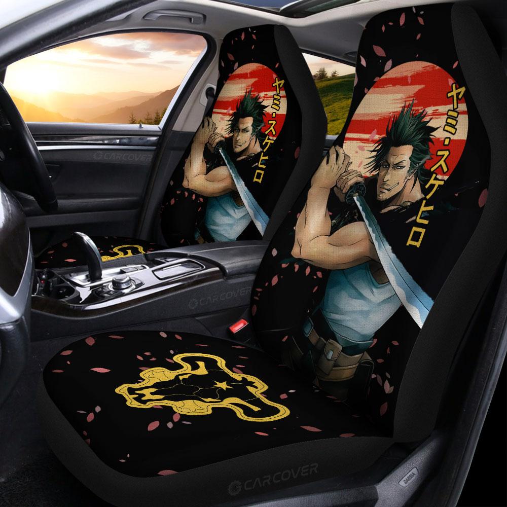 Yami Sukehiro Car Seat Covers Custom Black Clover Anime Car Interior Accessories - Gearcarcover - 2