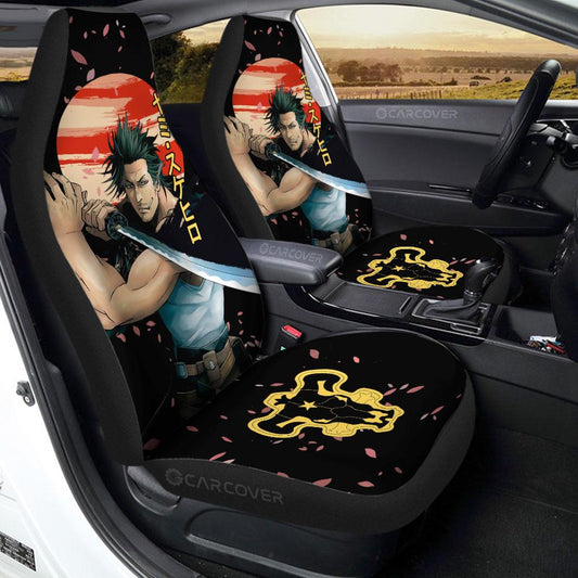 Yami Sukehiro Car Seat Covers Custom Black Clover Anime Car Interior Accessories - Gearcarcover - 1