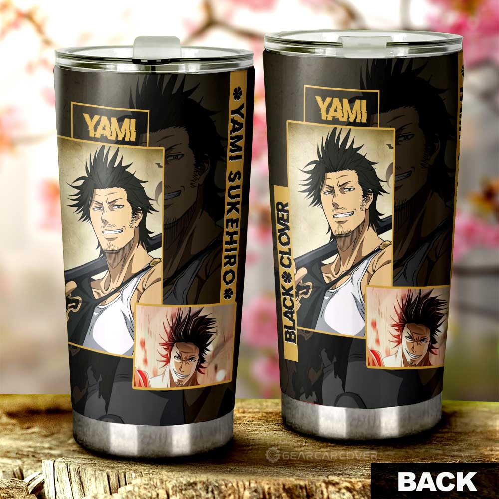 Yami Sukehiro Tumbler Cup Custom Black Clover Anime - Gearcarcover - 3