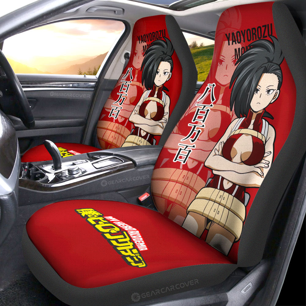 Yaoyorozu Momo Car Seat Covers Custom My Hero Academia Car Accessories For Anime Fans - Gearcarcover - 2