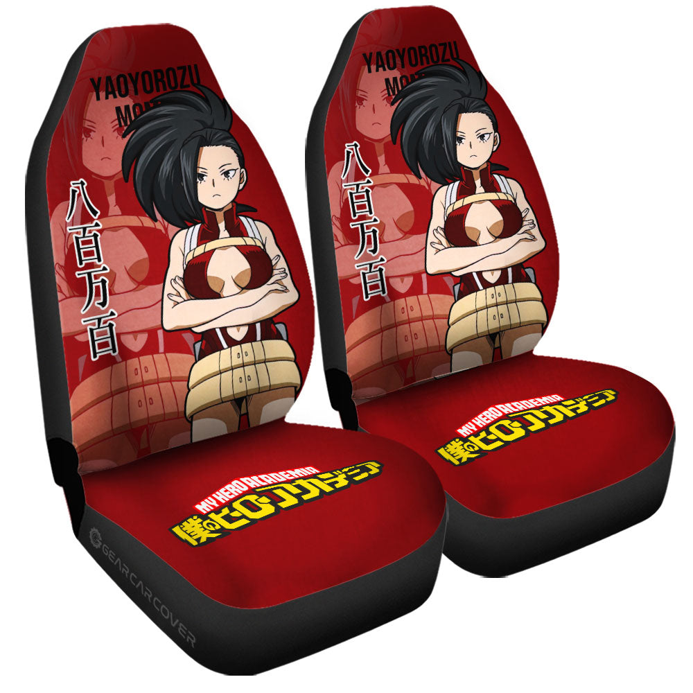 Yaoyorozu Momo Car Seat Covers Custom My Hero Academia Car Accessories For Anime Fans - Gearcarcover - 3
