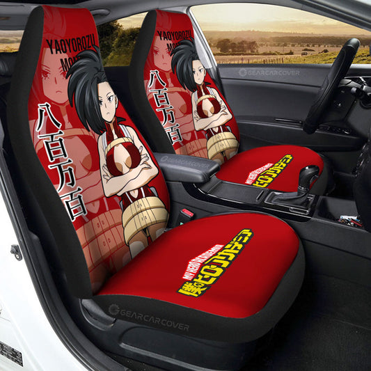 Yaoyorozu Momo Car Seat Covers Custom My Hero Academia Car Accessories For Anime Fans - Gearcarcover - 1