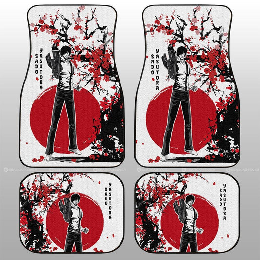 Yasutora Sado Car Floor Mats Custom Japan Style Anime Bleach Car Interior Accessories - Gearcarcover - 2