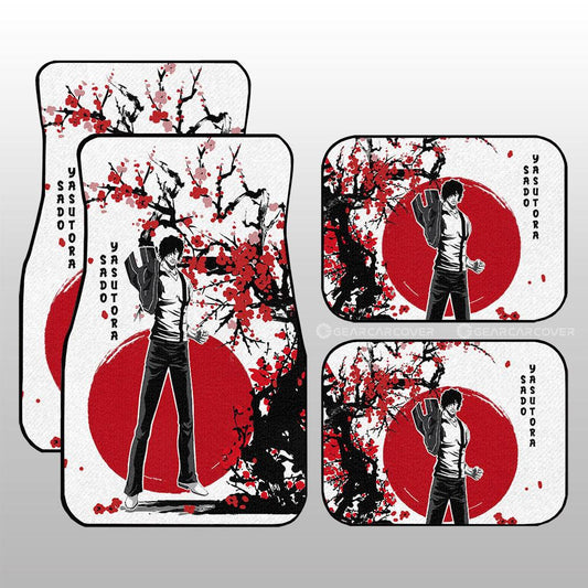 Yasutora Sado Car Floor Mats Custom Japan Style Anime Bleach Car Interior Accessories - Gearcarcover - 1