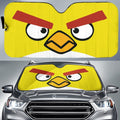 Yellow Angry Eyes Car Sunshade Custom Angry Bird Eyes Car Accessories - Gearcarcover - 1