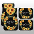 Yellow Flowers Car Floor Mats Custom Personalized Name Car Accessories - Gearcarcover - 3