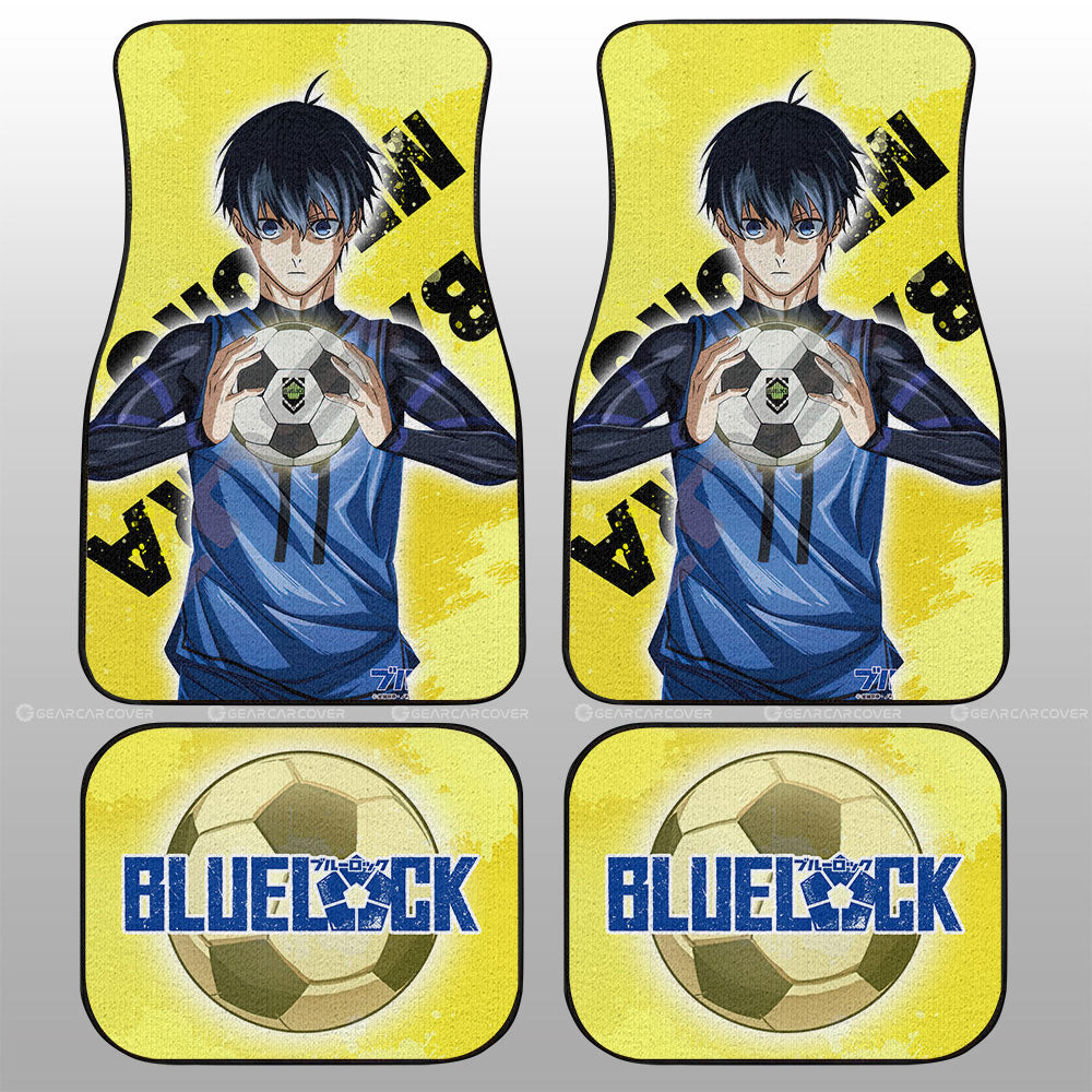 Yoichi Isagi Car Floor Mats Custom Blue Lock Anime - Gearcarcover - 1