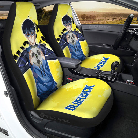 Yoichi Isagi Car Seat Covers Custom Blue Lock Anime - Gearcarcover - 2