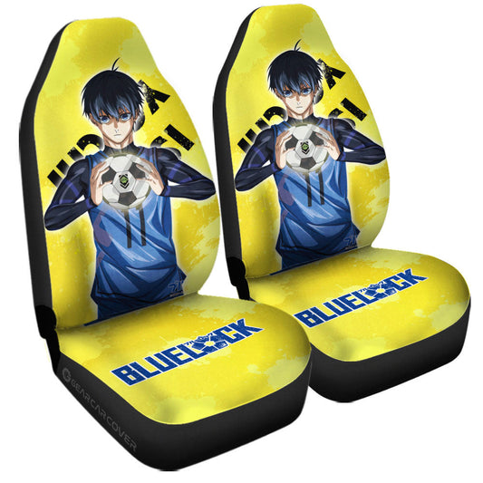 Yoichi Isagi Car Seat Covers Custom Blue Lock Anime - Gearcarcover - 1