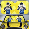 Yoichi Isagi Car Sunshade Custom Blue Lock Anime - Gearcarcover - 1