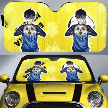 Yoichi Isagi Car Sunshade Custom Blue Lock Anime - Gearcarcover - 1