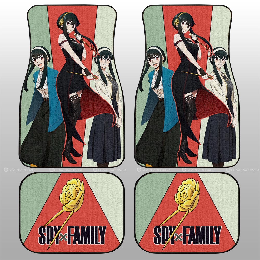 Yor Forger Car Floor Mats Custom Spy x Family Anime Car Accessories - Gearcarcover - 2