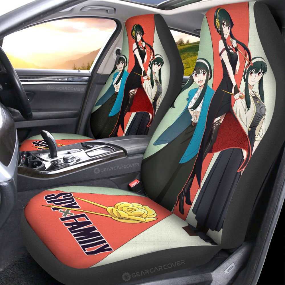 Yor Forger Car Seat Covers Custom Spy x Family Anime Car Accessories - Gearcarcover - 2