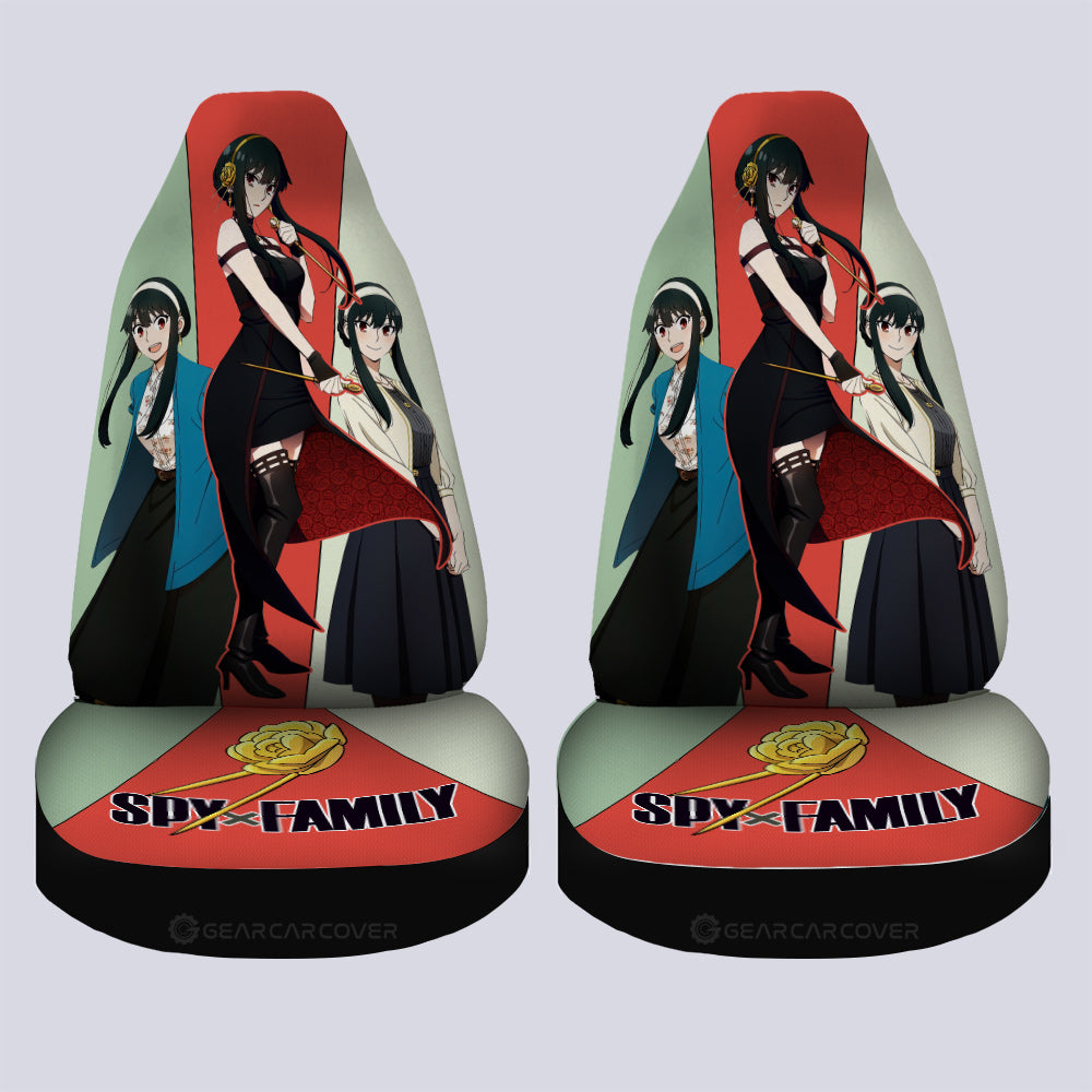 Yor Forger Car Seat Covers Custom Spy x Family Anime Car Accessories - Gearcarcover - 4