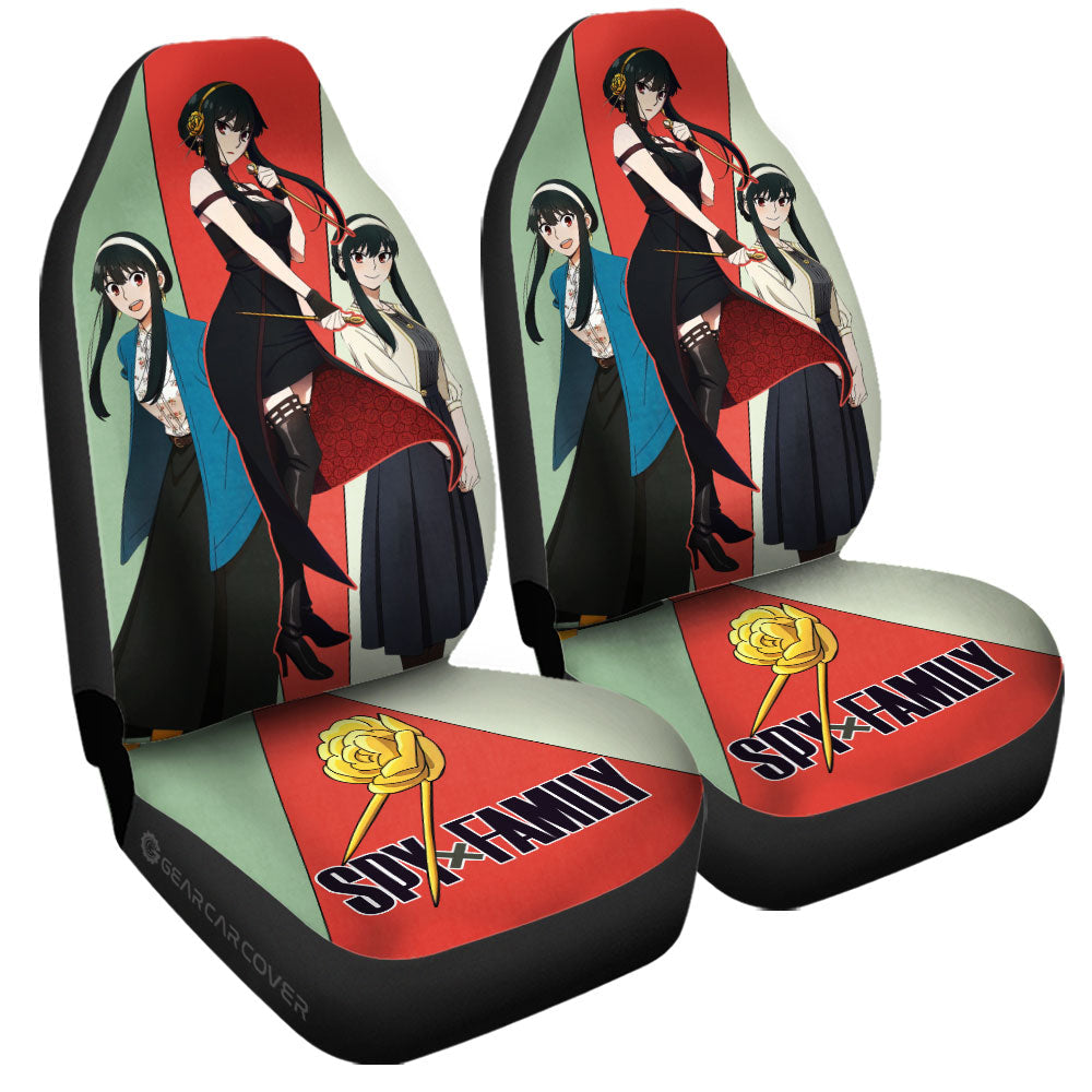 Yor Forger Car Seat Covers Custom Spy x Family Anime Car Accessories - Gearcarcover - 3