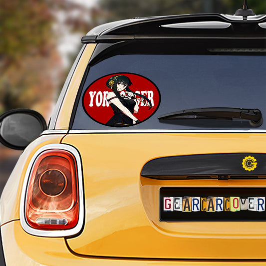 Yor Forger Car Sticker Custom Spy x Family Anime Car Accessories - Gearcarcover - 1