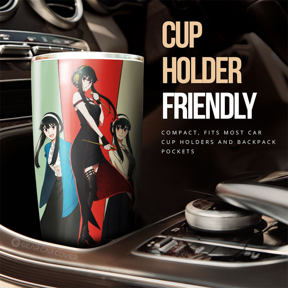 Yor Forger Tumbler Cup Custom Spy x Family Anime Car Accessories - Gearcarcover - 2