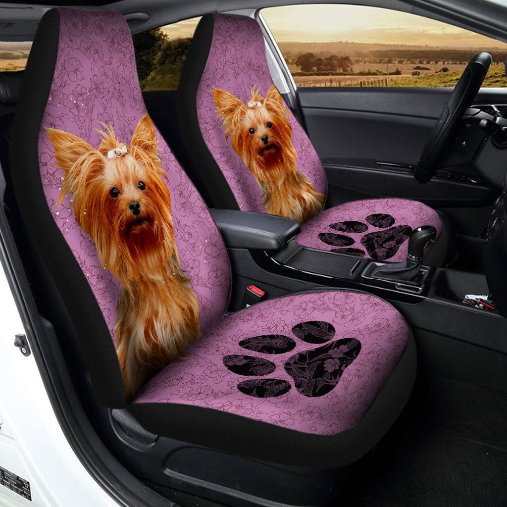 Yorkshire Terrier Car Seat Covers Custom Car Accessories For Dog Lovers - Gearcarcover - 1