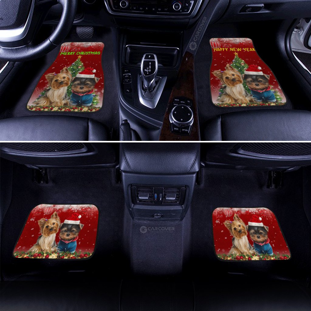 Yorkshire Terriers Dog Car Floor Mats Custom Christmas Car Interior Accessories - Gearcarcover - 3
