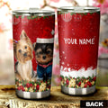 Yorkshire Terriers Dog Tumbler Cup Custom Christmas Car Interior Accessories - Gearcarcover - 1