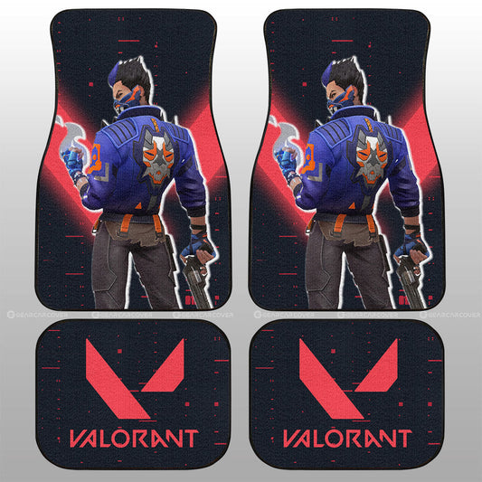 Yoru Car Floor Mats Custom Valorant Agent - Gearcarcover - 1