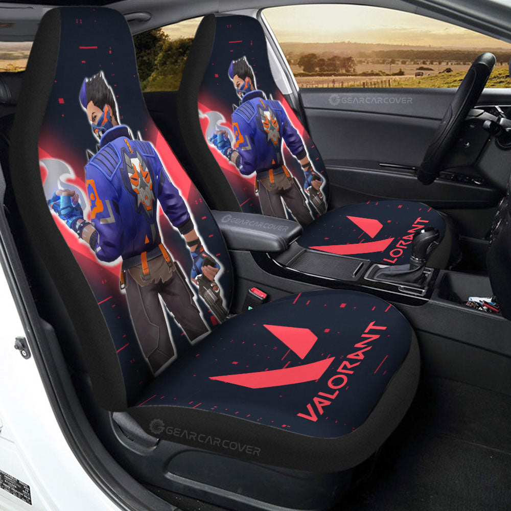 Yoru Car Seat Covers Custom Valorant Agent - Gearcarcover - 2