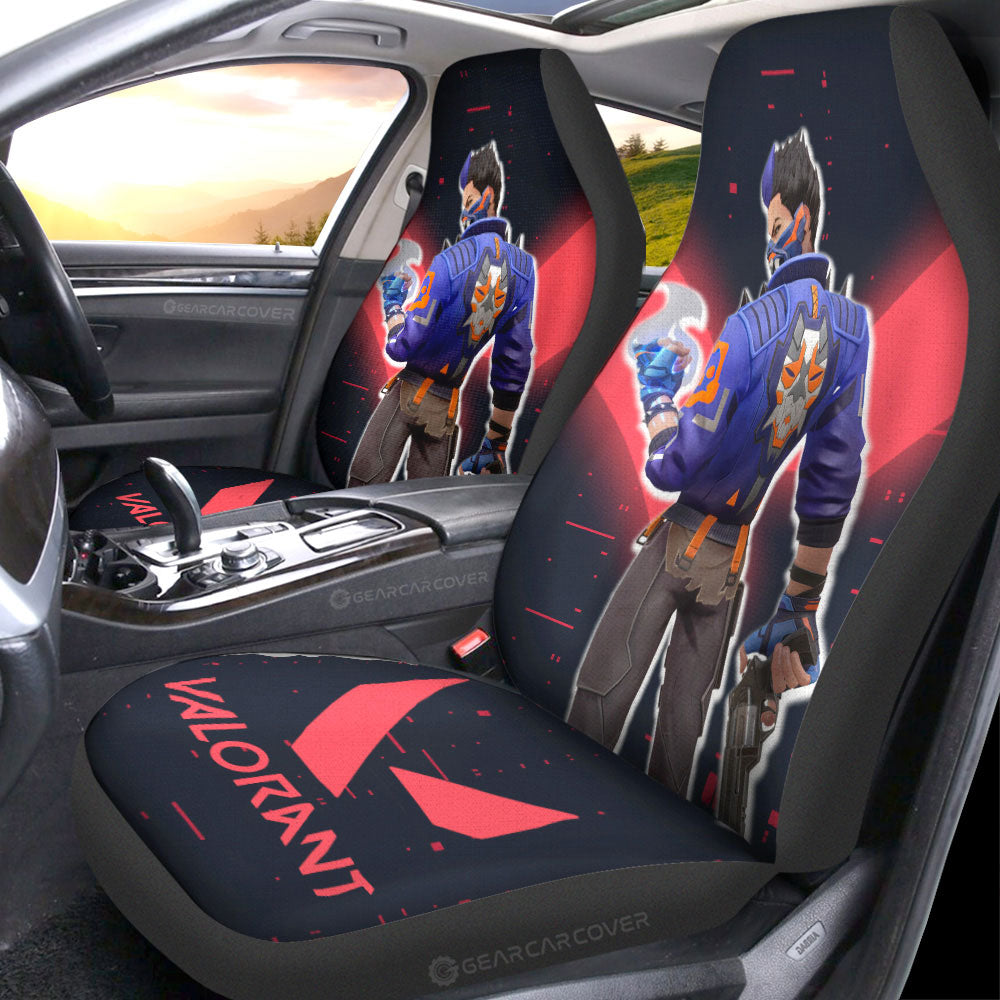 Yoru Car Seat Covers Custom Valorant Agent - Gearcarcover - 3