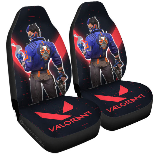 Yoru Car Seat Covers Custom Valorant Agent - Gearcarcover - 1