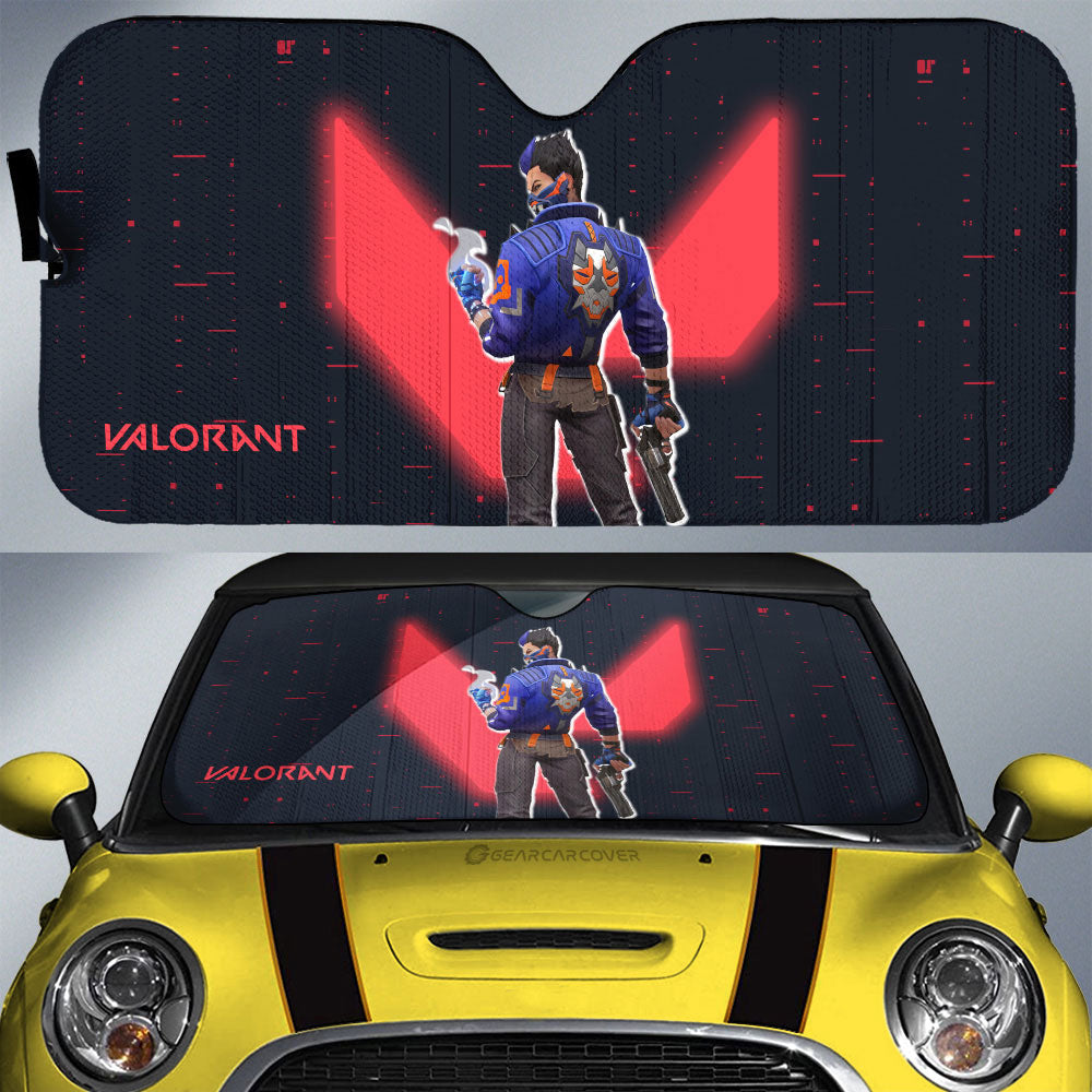 Yoru Car Sunshade Custom Valorant Agent - Gearcarcover - 1