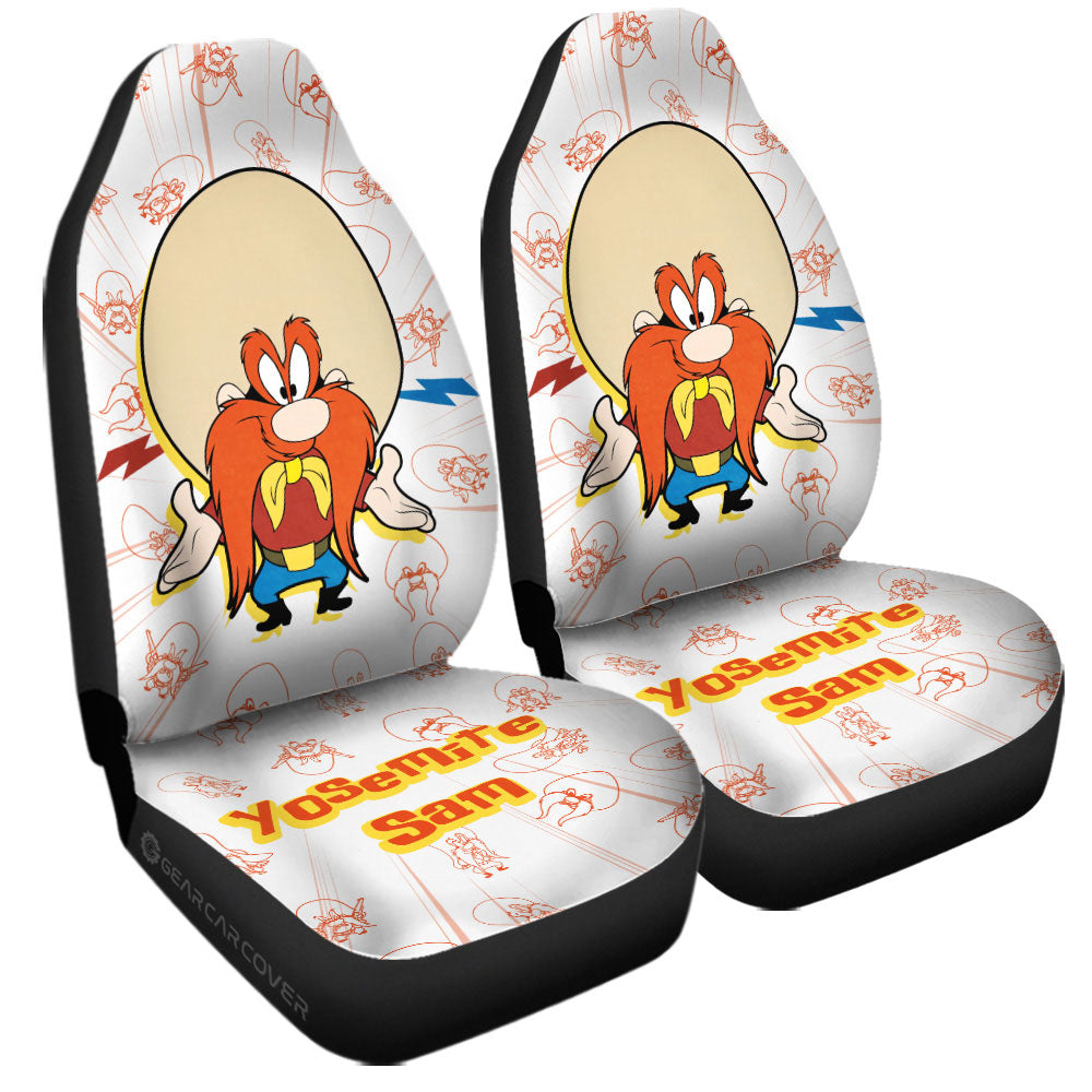 Yosemite Sam Car Seat Covers Custom Cartoon Car Accessories - Gearcarcover - 3