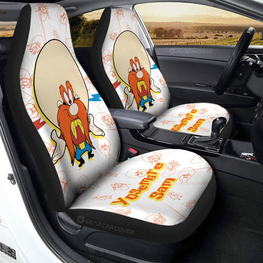 Yosemite Sam Car Seat Covers Custom Cartoon Car Accessories - Gearcarcover - 1