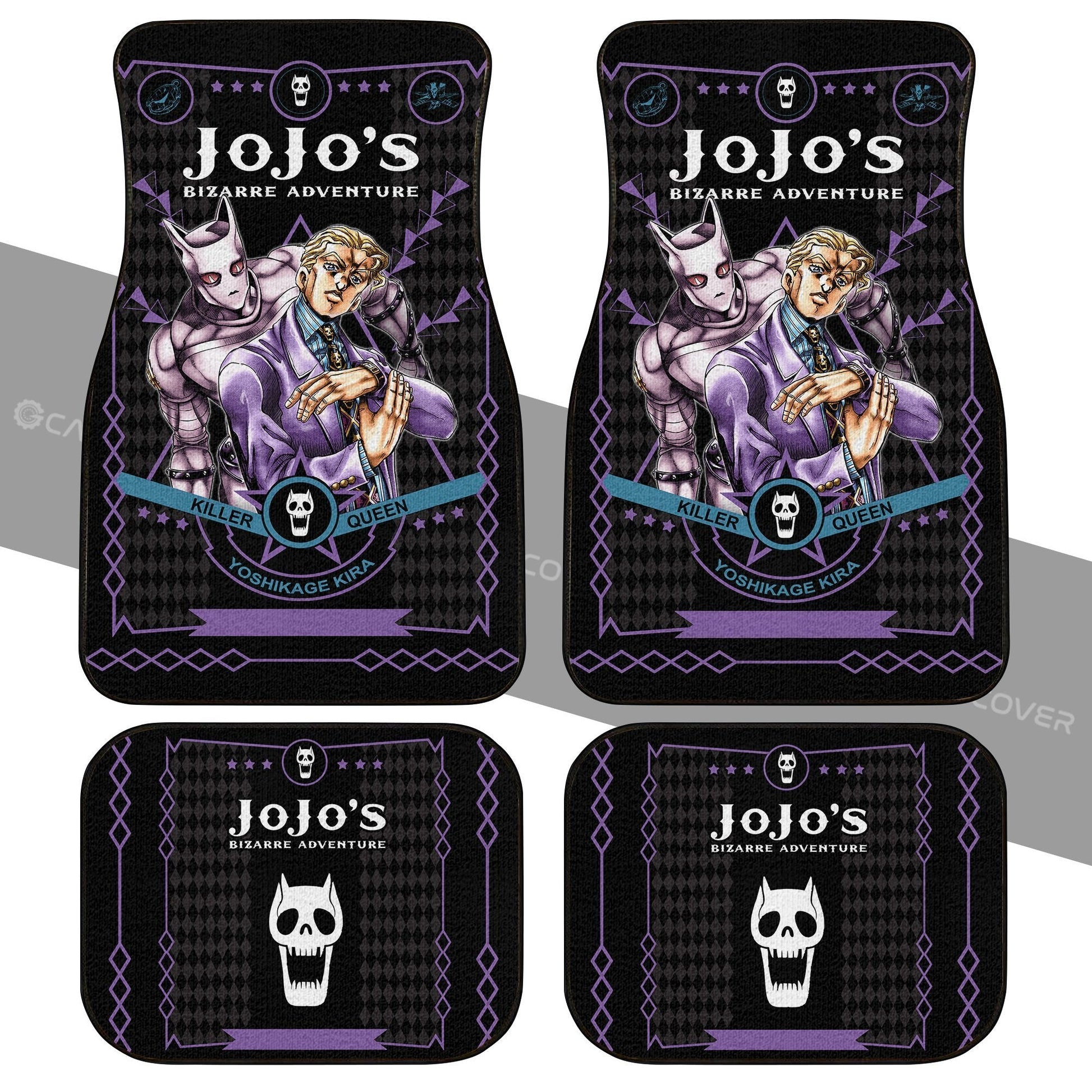 Yoshikage Kira Car Floor Mats Custom Anime JoJo's Bizarre Car Accessories - Gearcarcover - 2