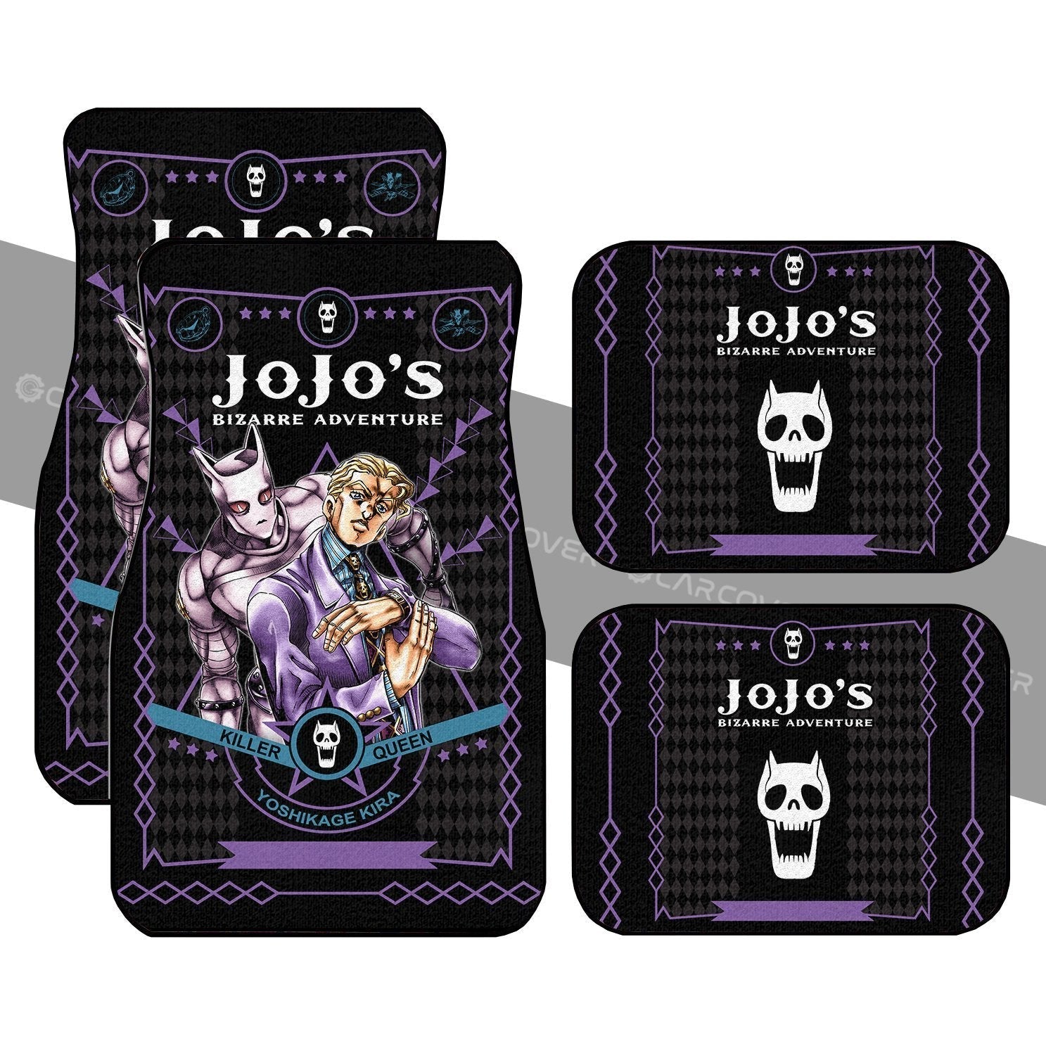 Yoshikage Kira Car Floor Mats Custom Anime JoJo's Bizarre Car Accessories - Gearcarcover - 1