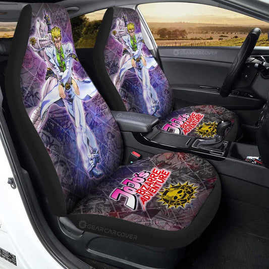 Yoshikage Kira Car Seat Covers Custom Galaxy Style JJBA Anime Car Accessories - Gearcarcover - 1