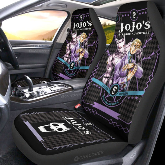 Yoshikage Kira Car Seat Covers Custom JoJo's Bizarre Anime Car Accessories - Gearcarcover - 2