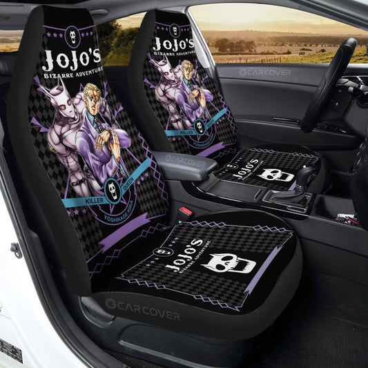 Yoshikage Kira Car Seat Covers Custom JoJo's Bizarre Anime Car Accessories - Gearcarcover - 1