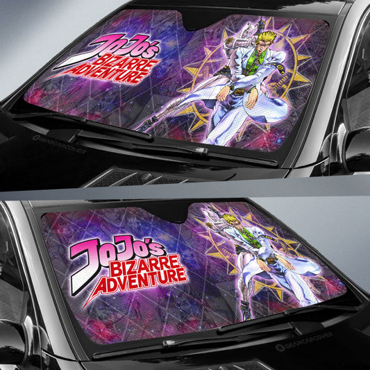 Yoshikage Kira Car Sunshade Custom JJBA Anime Car Accessories Galaxy Style - Gearcarcover - 2