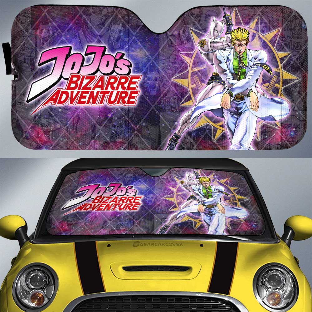 Yoshikage Kira Car Sunshade Custom JJBA Anime Car Accessories Galaxy Style - Gearcarcover - 1