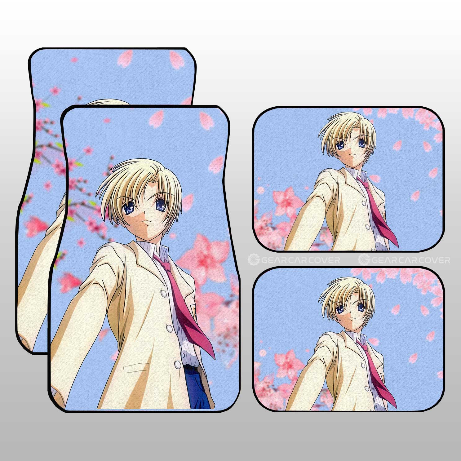 Youhei Sunohara Car Floor Mats Custom Clannad Anime Car Accessories - Gearcarcover - 1