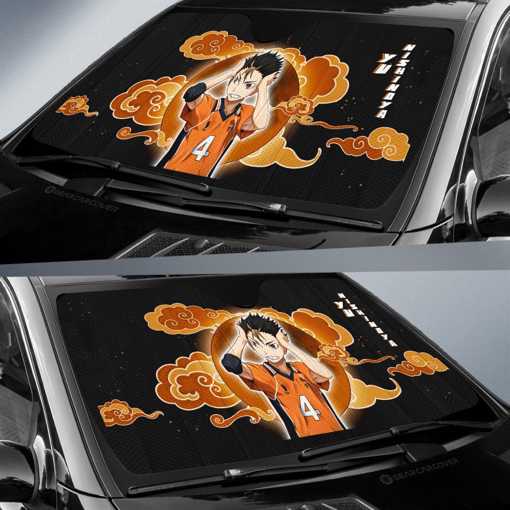 Yu Nishinoya Car Sunshade Custom For Haikyuu Anime Fans - Gearcarcover - 2