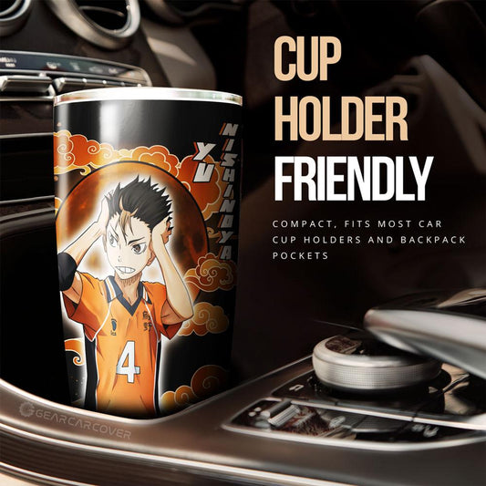 Yu Nishinoya Tumbler Cup Custom For Haikyuu Anime Fans - Gearcarcover - 2