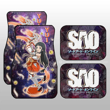 Yui Car Floor Mats Custom Sword Art Online Anime Manga Galaxy Style - Gearcarcover - 1