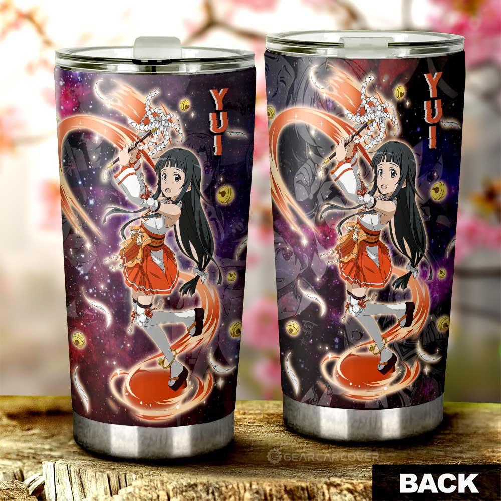 Yui Tumbler Cup Custom Sword Art Online Anime Manga Galaxy Style - Gearcarcover - 3