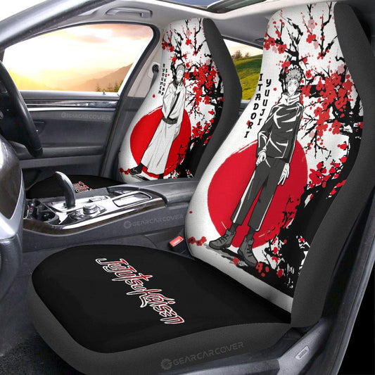 Yuji Itadori And Ryomen Sukuna Car Seat Covers Custom Japan Style Jujutsu Kaisen Anime Car Accessories - Gearcarcover - 2