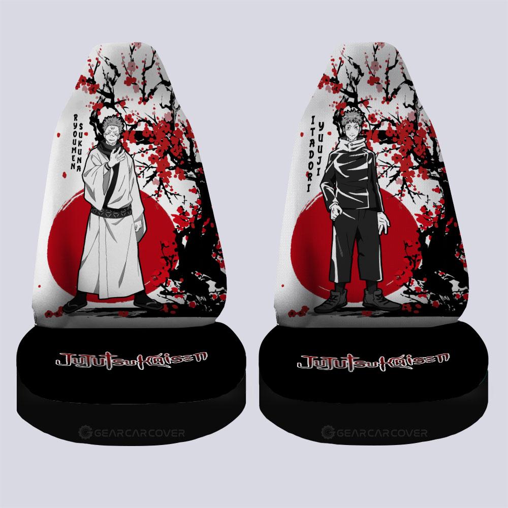 Yuji Itadori And Ryomen Sukuna Car Seat Covers Custom Japan Style Jujutsu Kaisen Anime Car Accessories - Gearcarcover - 4
