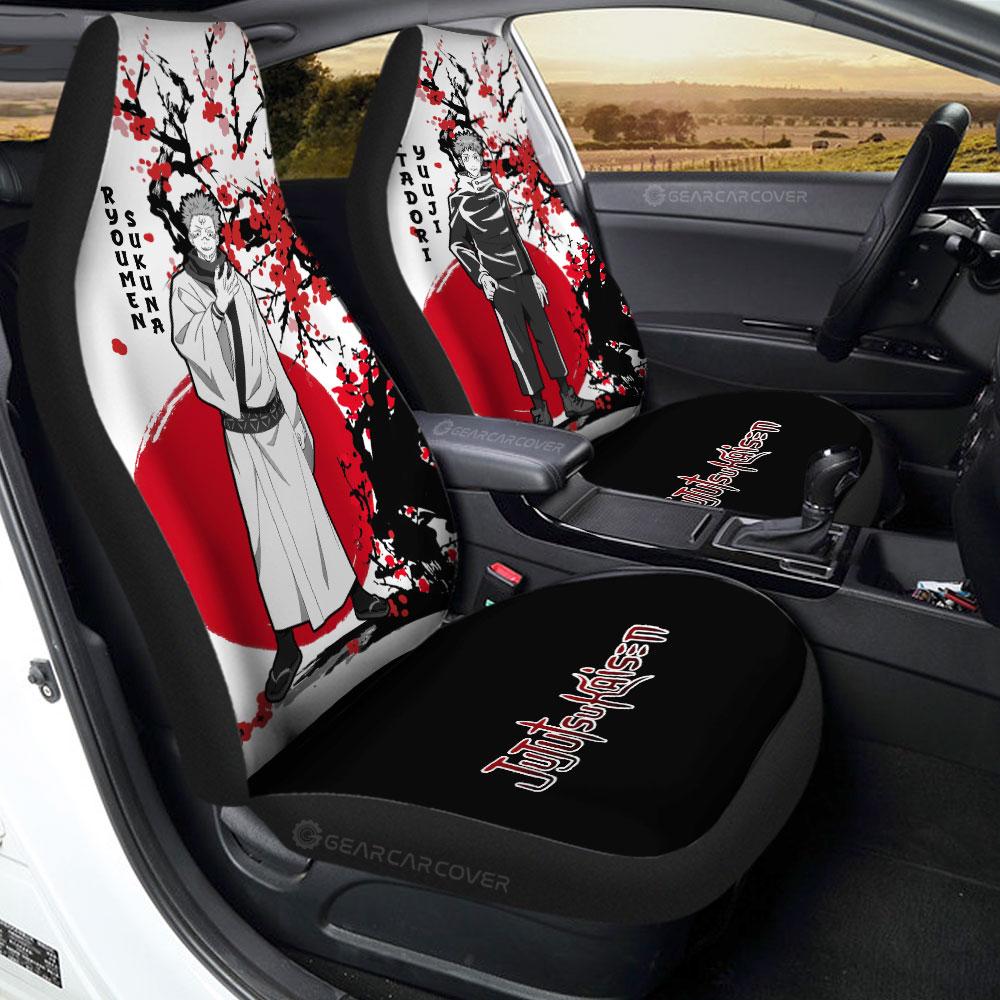 Yuji Itadori And Ryomen Sukuna Car Seat Covers Custom Japan Style Jujutsu Kaisen Anime Car Accessories - Gearcarcover - 1